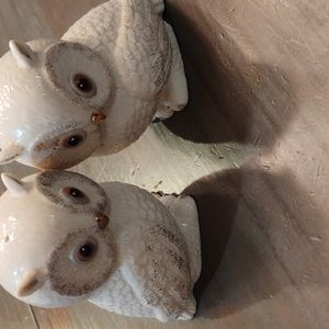 Lenox Owl Salt & Pepper Shakers